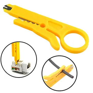 Professional Mini Wire Stripper Punch Down Cutter Striping Tool
