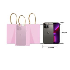 Mini <b>Small</b> Paper <b>Gift</b> Bags with Handles for Birthday Wedding Party Favors Shopping Retail Multi-functional <b>Gift</b> Paper Bag - Product Image 6