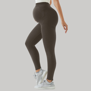 Mallas de Yoga para mujer, soporte abdominal, pantalones de yoga para mujeres embarazadas, ropa exterior elástica para levantamiento de cadera, mallas deportivas de yoga - Product Image 4