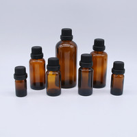 Botellas de vidrio ámbar para aceites esenciales, botellas de vidrio ámbar con gran capacidad de 100ml