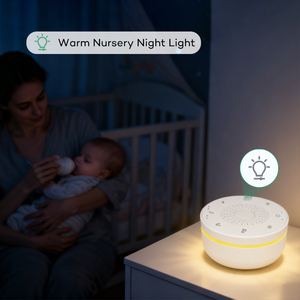 Moniteur de bruit blanc, son naturel, capteur de pleurs, fonction de lecture programmée, veilleuse de <span class=keywords><strong>berceuse</strong></span> à bruit blanc - Product Image 5