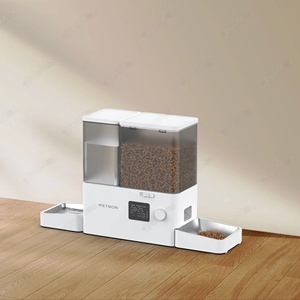 8.5L otomatik evcil hayvan besleyici çevre dostu yuvarlak silikon kase çelik paslanmaz kuru gıda dağıtıcı büyük köpekler için şişe şekli - Product Image 4