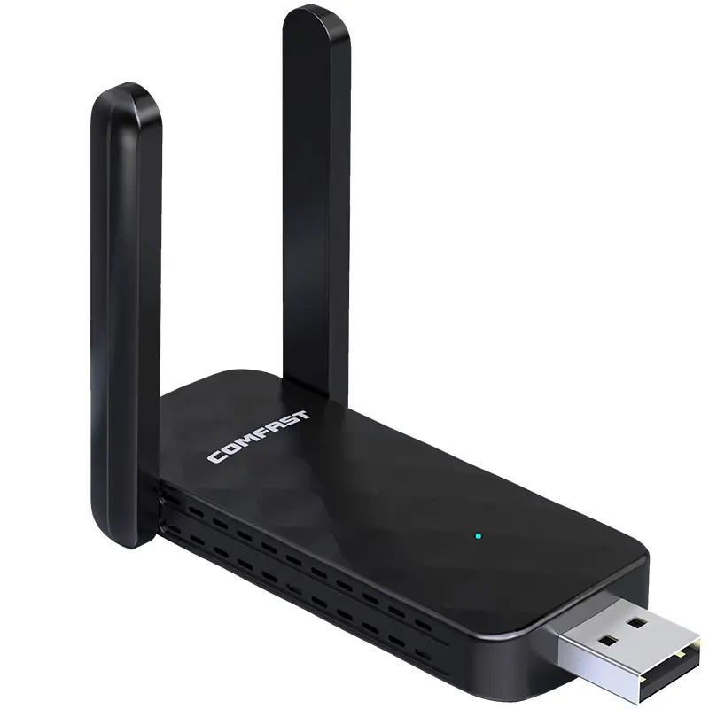 COMFAST CF-822AC 와이파이 어댑터 650Mbps USB 무료 드라이버 미니 크기 2.4ghz 5.8ghz 듀얼 밴드 USB 포트 RTL8812CU CF 822 AC