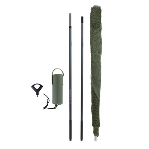 新品100*100cmワイドオープンランドネットポータブル軽量2秒9フィート炭素繊維ポールランディングネット100Kg最大荷重メッシュネット - Product Image 6