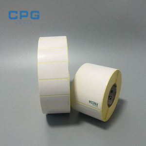 Rouleau de papier thermique pour étiquettes de codes-barres sans BPA, 75x50 40x20, petite taille, pour étiquettes de vente au détail, vente en gros fabricant - Product Image 1