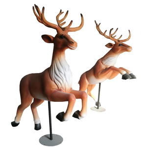 Reno navideño <span class=keywords><strong>de</strong></span> fibra <span class=keywords><strong>de</strong></span> vidrio <span class=keywords><strong>de</strong></span> tamaño real - Product Image 6