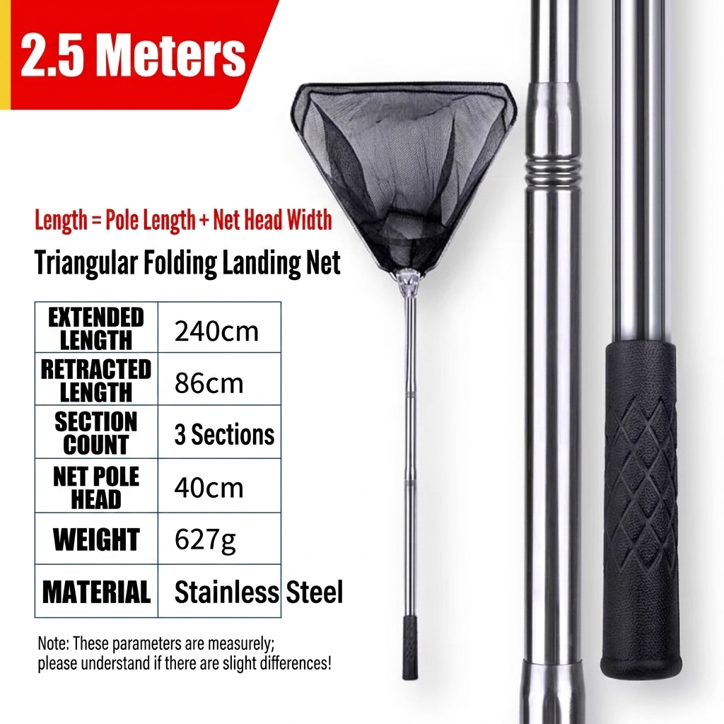 2.5m solid folding net-manual measurement possible