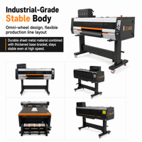 Imprimante DTF grand format 60 cm avec carte Hoson et double tête I3200 pour une solution d'impression par transfert thermique sur t-shirts stable