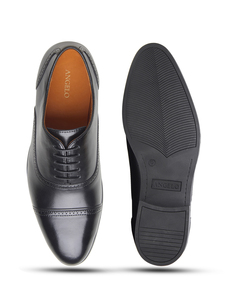 Zapatos Oxford de vestir de cuero genuino premium para hombre, clásicos con cordones, formales, para negocios, oficina, bodas, cómodos y de lujo. - Product Image 6