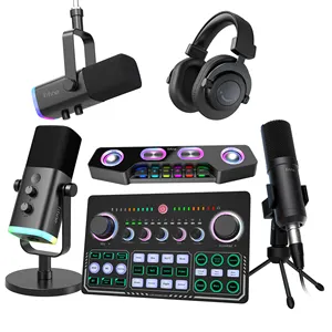 Microphone sans fil avec mélangeur Audio G-MARK, Studio 4, karaoké