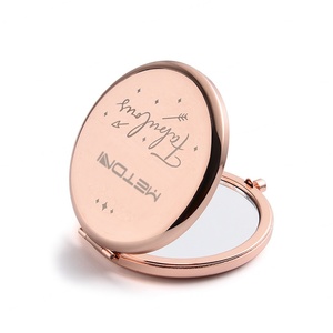 Luxury Rose Gold Double Side Pocket <b>Mirror</b> Portable Private Label Custom <b>Compact</b> <b>Mirror</b> With Logo - Product Image 6