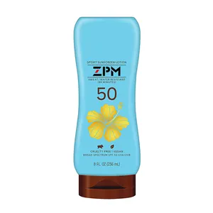 Customized Logo Vegan Private Label Moisturizing SPF50 Sunscreen Lotion