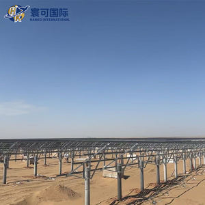 長期地上設置プロジェクト向けのカスタム設計ソーラースチール構造物　単柱地上設置システム - Product Image 1