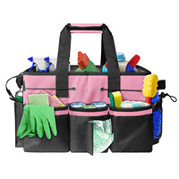 D6149 Sac de rangement portable pour outils de nettoyage, organisateur de fournitures pour sac à dos de nettoyage