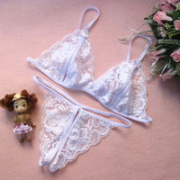 L3464 Lenceria mujer kadınlar seksi iç çamaşırı dantel egzotik sutyen kısa set G-string Crotchless kadın tanga külot