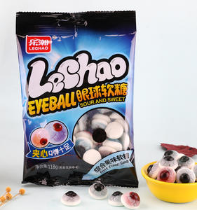 Atacado Custom Sample Pack Doce Gummy Eyeball <span class=keywords><strong>Candy</strong></span> Halal Fruit Jam Cheio Gummy Eye <span class=keywords><strong>Candy</strong></span> para o Halloween - Product Image 5