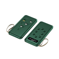 Banque d'alimentation portable mini Li-Polymère 10000mAh avec écran LED, 4 câbles intégrés, USB Type-C, haute capacité, sortie 10W, personnalisable