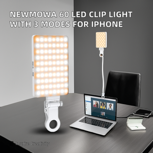 ضوء مؤتمر فيديو قابل لإعادة الشحن 60 Newmowa قابل للتعديل 3 أوضاع محمولة عالية السطوع - Product Image 3