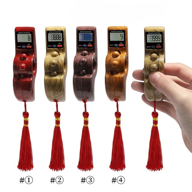 New Arrival LED Digital Tasbih Tallybb  Counter Muslim Electronic Rosary Tally Counter with Tassel Led Finger Counter