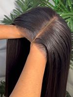 Perruques frontales en dentelle HD complète sans colle, cheveux humains vierges indiens bruts 13x6 13x4, lisses naturels, Remy, dentelle transparente