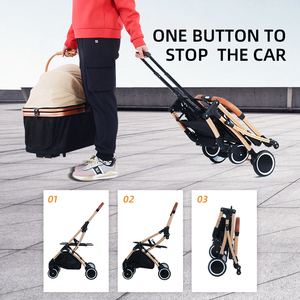 Fábrica desmontable gato perro cochecito de viaje portador bicicleta remolque gato perro fácil caminar plegable lujoso cochecito para mascotas - Product Image 3