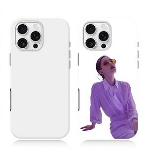 Étuis de téléphone personnalisés vierges 3D 2 en 1 avec revêtement par sublimation, imperméables, antichoc, magnétiques, avec charge sans fil pour - Product Image 1