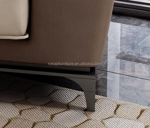 Vente d'usine Foshan ensemble de canapés en cuir de luxe en cuir <span class=keywords><strong>grande</strong></span> taille fauteuil canapé Villa salon 1 <span class=keywords><strong>2</strong></span> 3 <span class=keywords><strong>places</strong></span> canapé sectionnel - Product Image 6