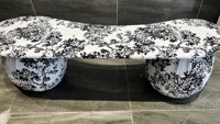 Ensemble chaise et table ronde en tissu multifonctionnel moderne Décoration artistique de la maison pour le salon ou l'appartement
