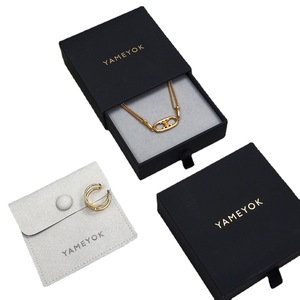 Gran Venta de joyero rectangular personalizado, cajón deslizante para pulsera, collar, pendiente, embalaje, bolsa de joyería - Product Image 1