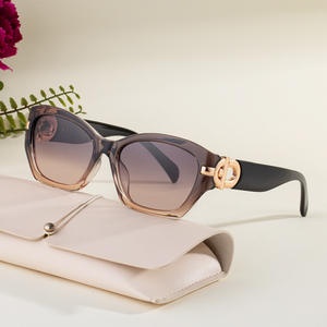 Lunettes de soleil œil de chat Fy-99262 pour femmes, monture noire, verres PC, protection UV400, style mode extérieur - Product Image 2