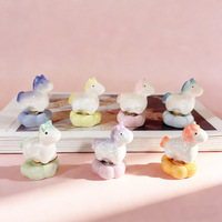 Xiaohongshu Hype Crystal Glaze Little Horse Ceramic Spinning Ornament Decorative Desktop Stress-Relief Gadget Cute Healing Small
