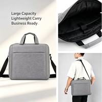 Sac à bandoulière multifonctionnel portable en polyester grande capacité 14 pouces léger avec sangle réglable confortable pour ordinateur portable