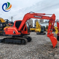 Excavatrice sur chenilles d'occasion Doosan DX75, unité hydraulique fiable à vendre