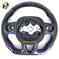 Accessoires intérieurs pour voiture Dodge Challenger Charger, volant sport en cuir bleu personnalisé avec LED