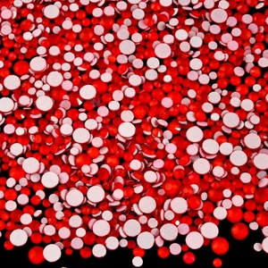 Strass en verre OLeeya en gros, mélange néon 2028, tailles SS6-SS20, à dos plat, non thermocollants, pour la décoration des ongles - Product Image 4