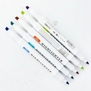 Juego de Marcadores de Colores Pastel de Secado Rápido, No Tóxicos, Punta Doble Biselada, Marcador Artístico para Estudiantes - Product Image 4