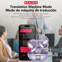 Écouteurs sans fil sportifs Erazer Xt66pro AI avec chipset JL, ENC 5.4, indicateur de batterie LED et traduction de 135 langues
