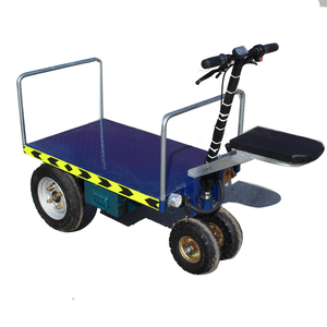 स्टील थ्री-व्हील वेयरहाउस प्लेटफॉर्म कार्ट ट्रॉली अनुकूलन फोल्डेबल बैटरी मोटर चालित तीन पहियों ट्रॉली ओएम समर्थित - Product Image 3