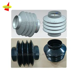 Standard Or Custom Molded Big EPDM Rubber Round Flexible Bellows