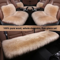 Échantillon de support pour la vente en gros : Nouvelle coussinette de siège avant de voiture en peluche, chaude et durable, en peau de mouton, moderne et universelle, vente directe des fabricants