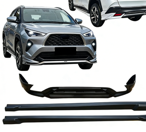 Nouveau pour Toyota <span class=keywords><strong>Yaris</strong></span> <span class=keywords><strong>Cross</strong></span> : Lèvre de pare-chocs avant, lèvre de pare-chocs arrière et jupes latérales en ABS, pour modèles hybrides 1.5L 2022-2025 – Pièce automobile - Product Image 6