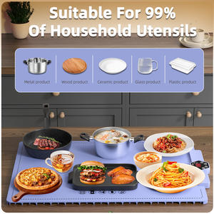 Snelle Verwarming Elektrische Verwarming Lade Opvouwbare Voedsel Warmer Plaat Met Instelbare Temperatuurregeling Houdt Voedsel Warm Constant - Product Image 2