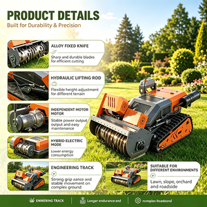 <span class=keywords><strong>Tondeuse</strong></span> à gazon robotisée sans fil 60v à télécommande, robuste, électrique, tout-terrain, alimentée par <span class=keywords><strong>batterie</strong></span> rechargeable - Product Image 4