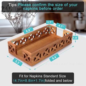 Portarrollos de madera para baño, cesta organizadora de almacenamiento para encimera, para uso en el hogar o cafetería - Product Image 2