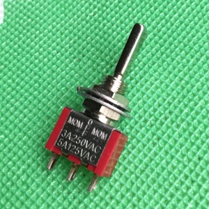 MTS-123R-F Thu Nhỏ Tay Cầm Phẳng Màu Đỏ Chuyển Đổi Chuyển Đổi Tạm Thời (Bật)-Tắt-(Bật) - Product Image 3