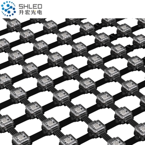 4LED IP67 rollable độ sáng cao 6000nit RGB lưới màn hình LED ngoài trời cho xây dựng mặt tiền chiếu sáng - Product Image 1