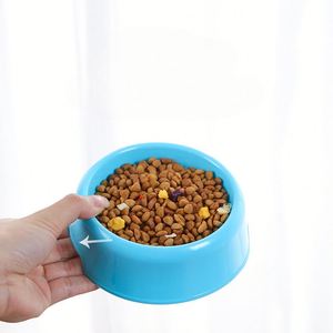 <b>Colorful</b> No Spill Plastic Dog and Cat Food Bowls - Round Puppy Water Feeder Dish for <b>Mess</b>-<b>Free</b> Feeding - Product Image 4