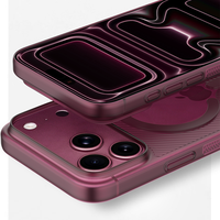Coque ultra-fine texturée sergé pour iPhone 18 17 16 Pro Max – Étui magnétique fin mat antichoc avec sensation de peau et coque légère