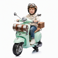 Trottinette électrique homologuée, Bluetooth, lumières, tapis de pique-nique, coffre, rétroviseurs et roues d'apprentissage, trottinette électrique 12V