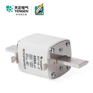 Fusible Tengen Rt16-2 400A Gg 500V 120Ka de Bajo Voltaje, Montaje a Través de Orificio de Cobre - Product Image 2